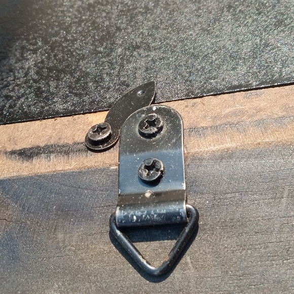 Wood Frame With Carved Trim Barnwood Look - Picture 10 of 12